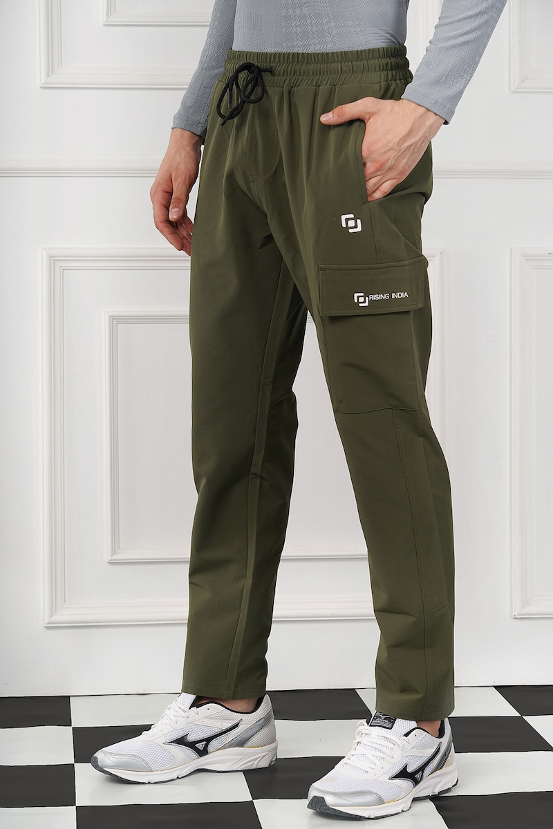 Mens Regular Wear | Flik Fit | Narrow Track Pants | Cargo Pants | Jogger | Comfortable | Men & Boys | Mehndi