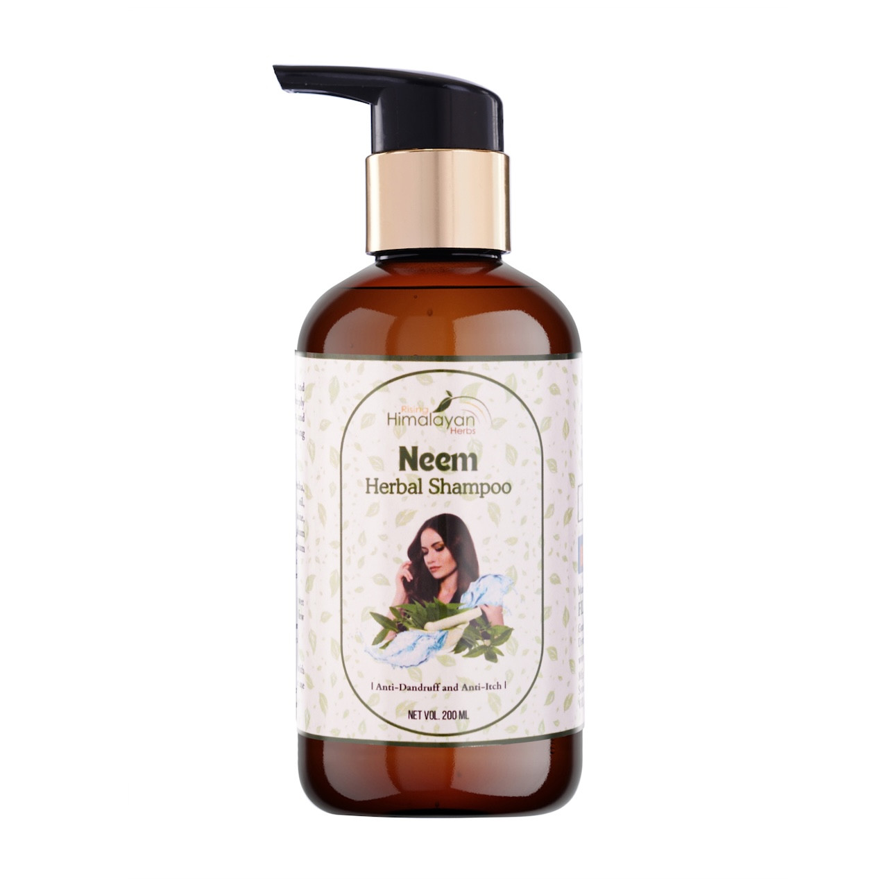 Neem Herbal Shampoo | Ayurvedic Shampoo for Hair Growth | Anti-Bacterial, Anti-Fungal and Anti-Oxidant Properties | Prevents Hair loss, Relieves Itching and Promotes Hair Growth