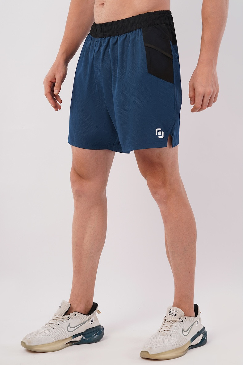 Circle Print All Day Graphic Training Shorts for Men & Boy | Gym, Running, Yoga & Sports | Light Weight & Comfort | Airforce