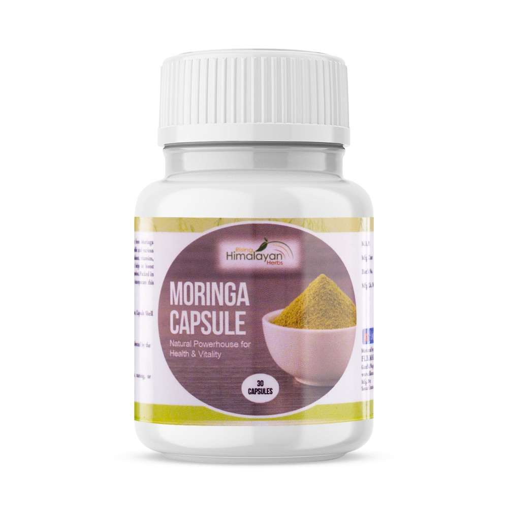 Moringa Capsule | Pure Moringa Leaves | Rich in Antioxidants, Vitamins & Minerals | Supports Healthy Digestion, Immunity, Energy Levels & Detox | Superfood Supplement for Men & Women | Capsule Shell V