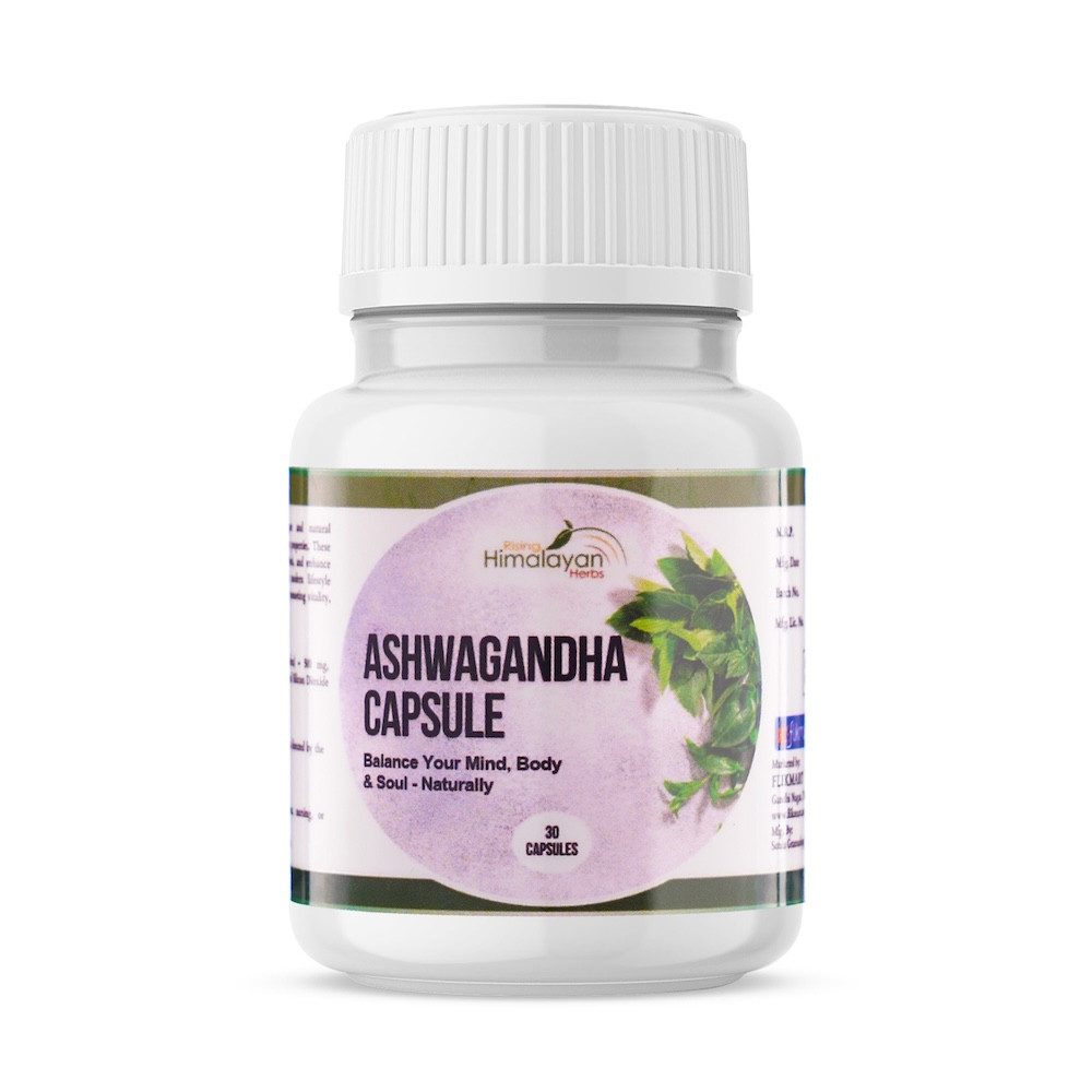 Ashwagandha Capsule | Help Reduce Stress, Improve Energy Levels | Promotes Vitality, Strength & Stamina | 100% Ayurvedic