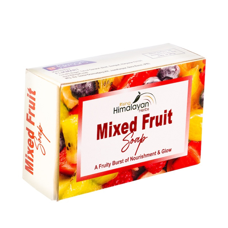 Mix Fruit Bath Soap | A Fruity Burst of Nourishment | Rising Himalayan Herbs | Gentle & Nourishing Care for Healthy Skin | For Men & Women, All Skin Types | 125 GM