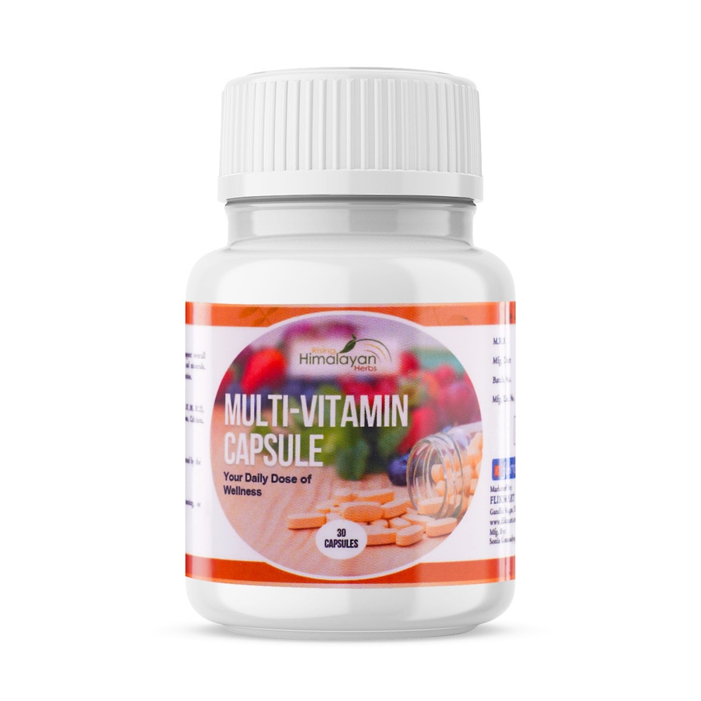 Multivitamin Capsule | Boost Energy & Immunity | Support Overall Health, Skin, Hair, Bones, Cognitive Functions | Contain Essential Vitamins & Minerals