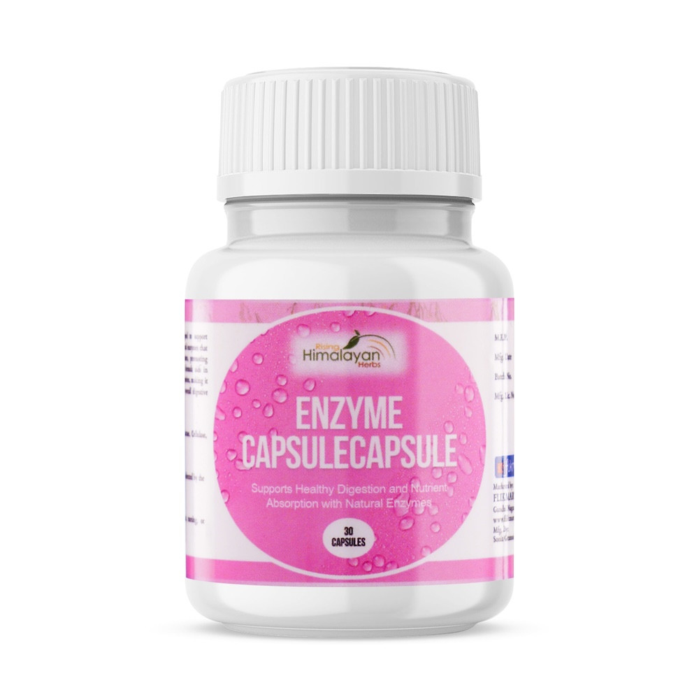 Enzyme Capsule | Advanced Digestive Enzymes, Multi Enzyme Amylase (Carbohydrate Digesting), Lipase | Prevents Indigestion, Bloating, Gas & Discomfort | 100% Ayurvedic
