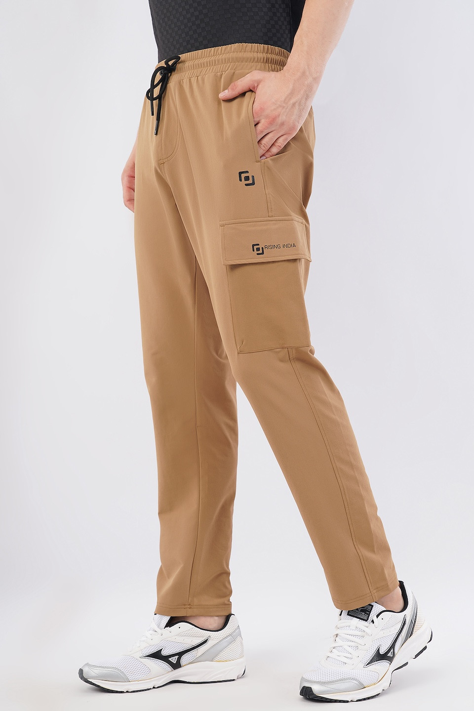 Mens Regular Wear | Flik Fit | Narrow Track Pants | Cargo Pants | Jogger | Comfortable | Men & Boys | Tan Brown